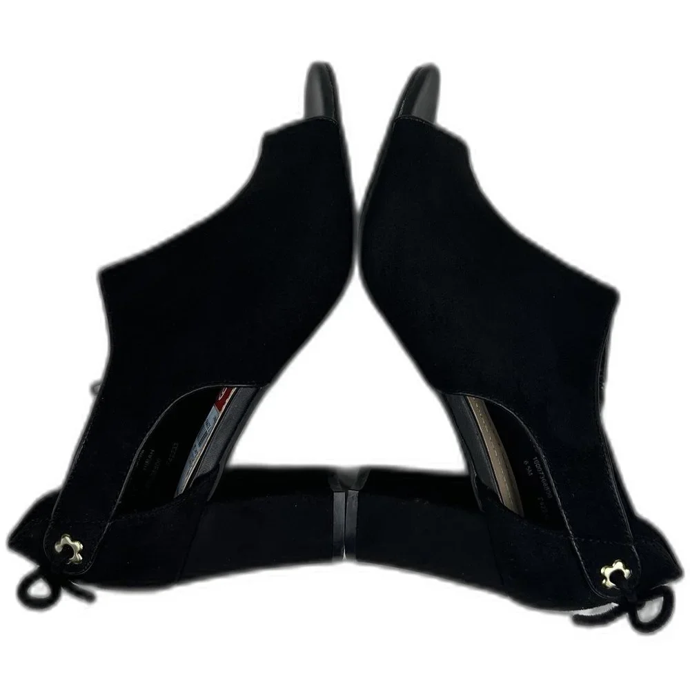 Charter Club Hirah Tie Back Blo black heels - Picture 4 of 8